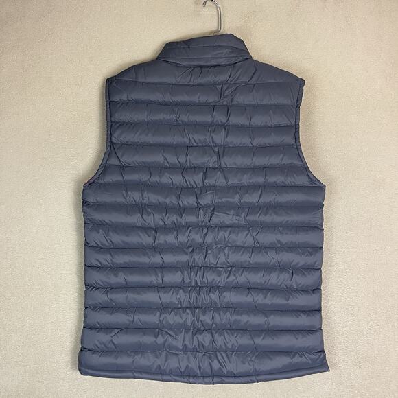 Rodeo Clothing Co Vest Mens M Dark Gray Puffer Quilted Full Zip Mock Neck Jacket - Picture 10 of 11